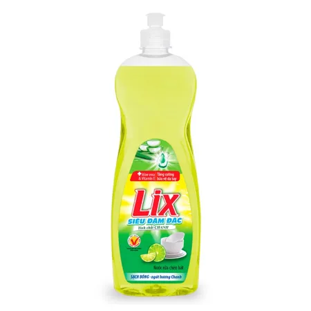 Nước rửa chén Lix siêu sạch hương chanh chai 400g