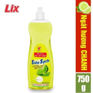 Nước rửa chén Lix siêu sạch hương chanh chai 750g