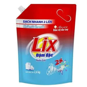 Nước giặt Lix đậm đặc túi 2.6kg