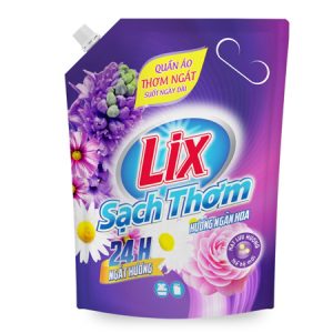 Túi nước giặt LIX Sạch Thơm hương ngàn hoa 2.6kg