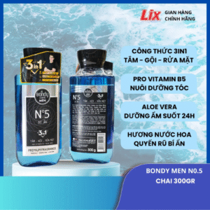 BỘ TẮM GỘI 3N1 BONDY CARE MEN NO5- BÍ ẨN 300G/C06